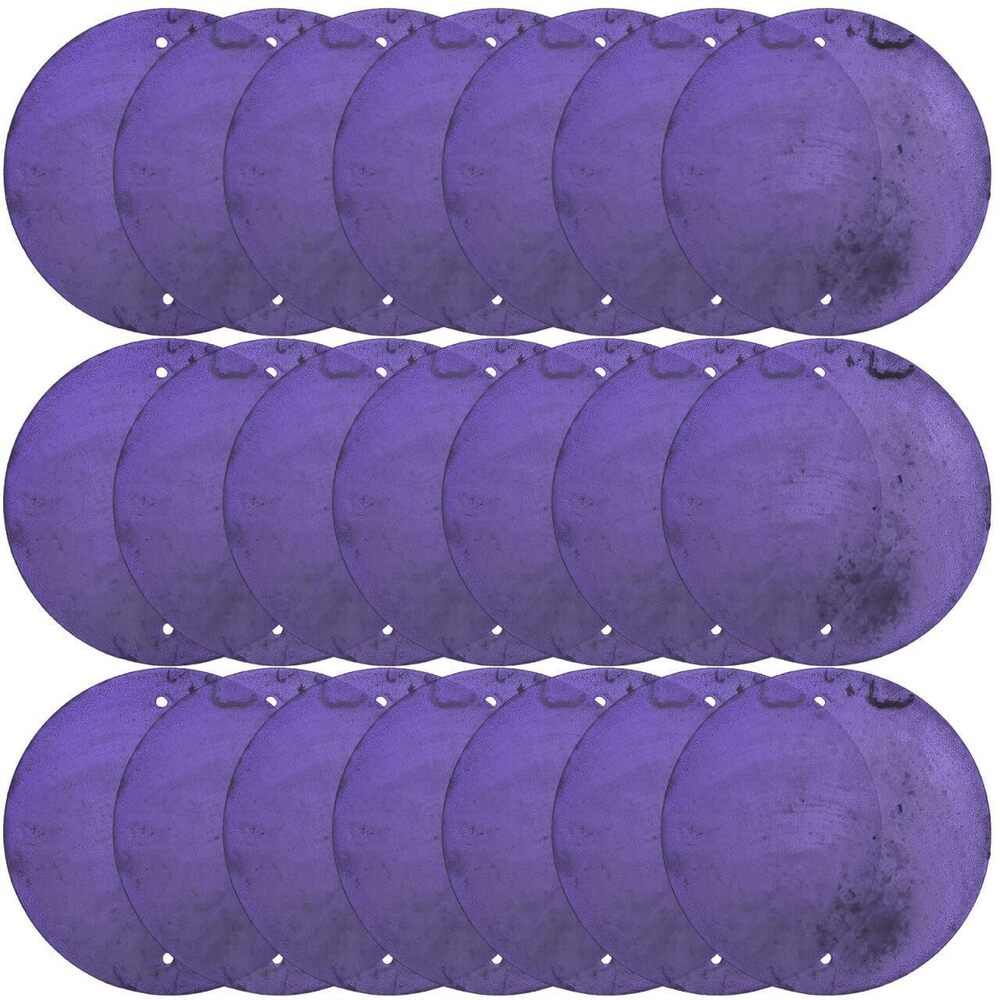 1729 Fritillaria Shell Slices 100Pcs Purple Capiz Shells 5 Inch with 2